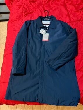 Hunter Men's Navy Water-Resistant Raincoat